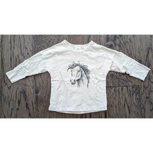 Velvet Fawn Horse Print Long Sleeve Shirt
